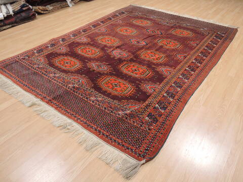 Baluch Red Hand Knotted 64 X 94  Area Rug 100-110198 Image 12