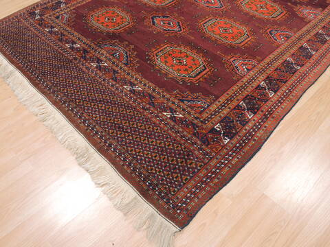 Baluch Red Hand Knotted 64 X 94  Area Rug 100-110198 Image 2