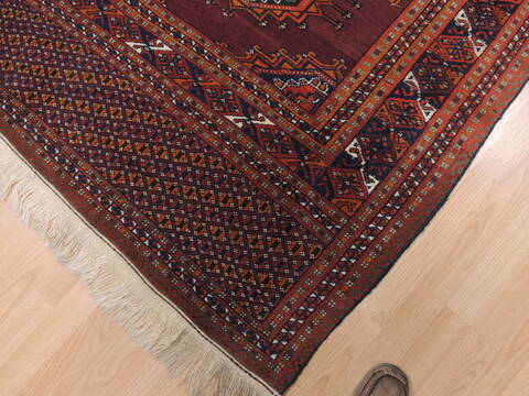 Baluch Red Hand Knotted 64 X 94  Area Rug 100-110198 Image 5