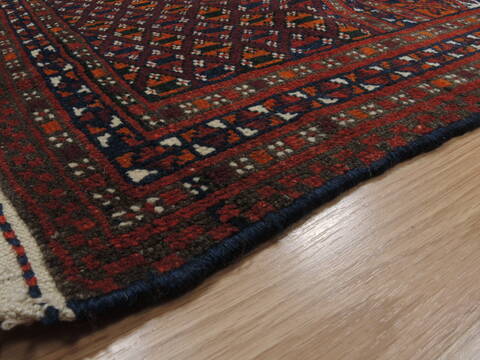 Baluch Red Hand Knotted 64 X 94  Area Rug 100-110198 Image 6