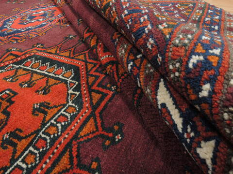 Baluch Red Hand Knotted 64 X 94  Area Rug 100-110198 Image 7