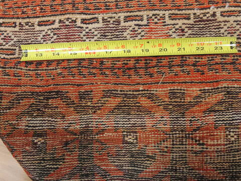 Baluch Orange Hand Knotted 35 X 61  Area Rug 100-110202 Image 8