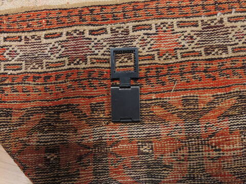 Baluch Orange Hand Knotted 35 X 61  Area Rug 100-110202 Image 9