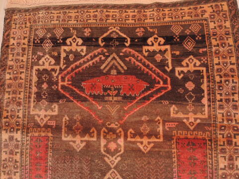 Baluch Brown Hand Knotted 38 X 64  Area Rug 100-110204 Image 10