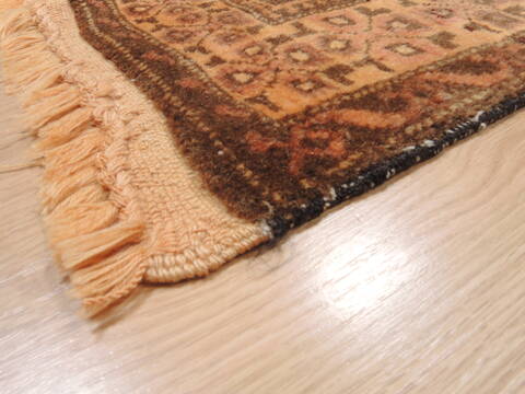 Baluch Brown Hand Knotted 38 X 64  Area Rug 100-110204 Image 2