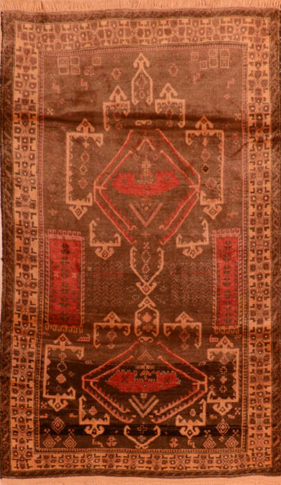 Baluch Brown Hand Knotted 38 X 64  Area Rug 100-110204 Image 0