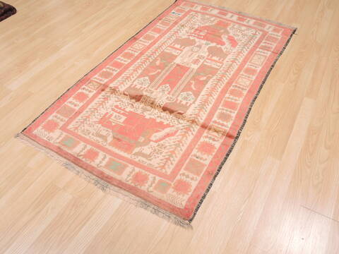 Baluch Beige Hand Knotted 32 X 57  Area Rug 100-110208 Image 4
