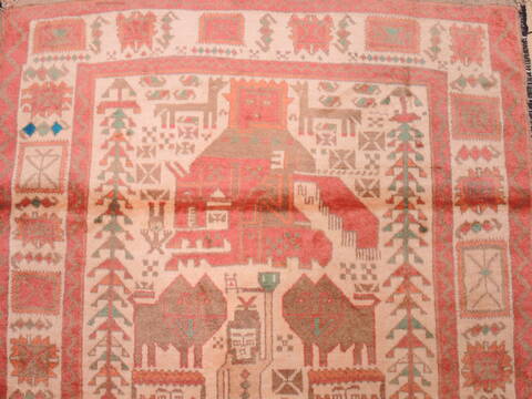Baluch Beige Hand Knotted 32 X 57  Area Rug 100-110208 Image 8