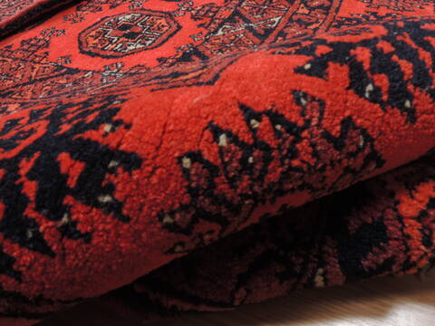 Khan Mohammadi Orange Hand Knotted 39 X 56  Area Rug 100-110218 Image 10
