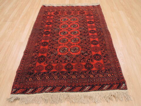 Khan Mohammadi Orange Hand Knotted 39 X 56  Area Rug 100-110218 Image 1
