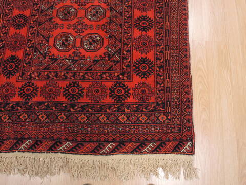 Khan Mohammadi Orange Hand Knotted 39 X 56  Area Rug 100-110218 Image 5
