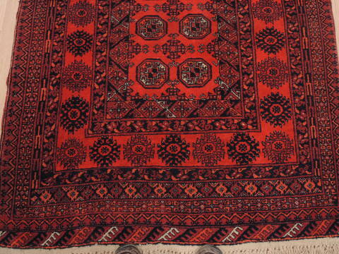 Khan Mohammadi Orange Hand Knotted 39 X 56  Area Rug 100-110218 Image 6