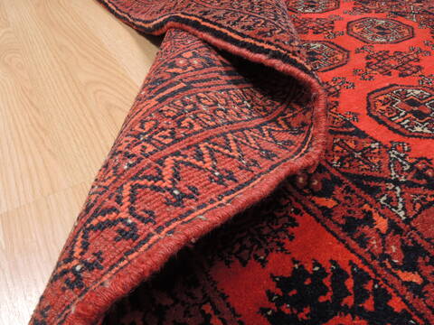 Khan Mohammadi Orange Hand Knotted 39 X 56  Area Rug 100-110218 Image 9