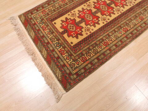Baluch Beige Hand Knotted 33 X 55  Area Rug 100-110219 Image 6
