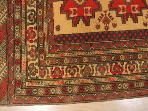 Baluch Beige Hand Knotted 33 X 55  Area Rug 100-110219 Image 8
