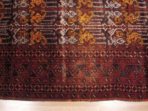 Baluch Brown Hand Knotted 36 X 69  Area Rug 100-110221 Image 4