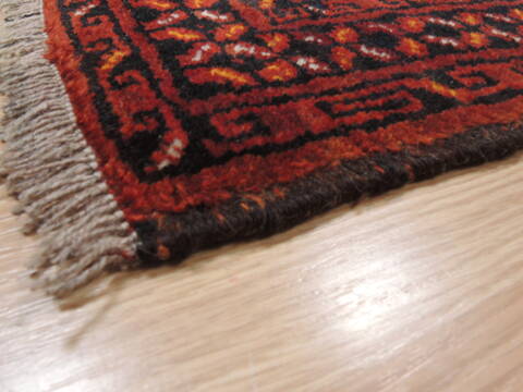 Baluch Brown Hand Knotted 36 X 69  Area Rug 100-110221 Image 5