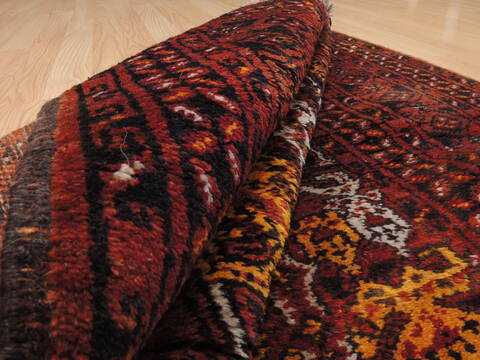 Baluch Brown Hand Knotted 36 X 69  Area Rug 100-110221 Image 6