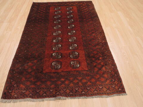 Baluch Brown Hand Knotted 311 X 65  Area Rug 100-110222 Image 1
