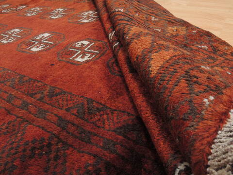 Baluch Brown Hand Knotted 311 X 65  Area Rug 100-110222 Image 9