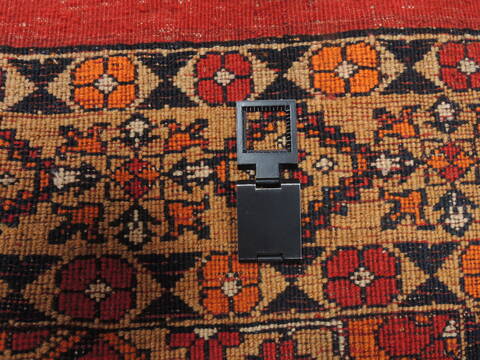 Baluch Orange Hand Knotted 35 X 62  Area Rug 100-110224 Image 10