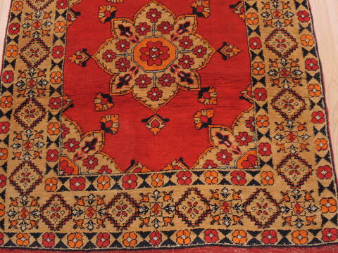 Baluch Orange Hand Knotted 35 X 62  Area Rug 100-110224 Image 5