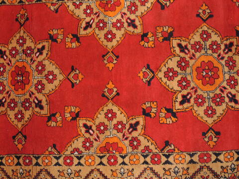 Baluch Orange Hand Knotted 35 X 62  Area Rug 100-110224 Image 6