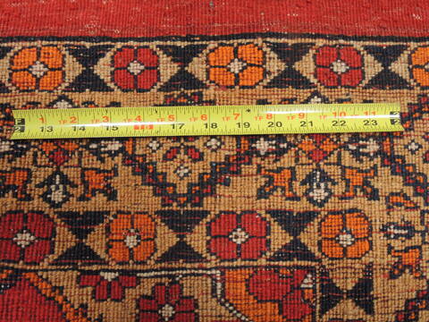 Baluch Orange Hand Knotted 35 X 62  Area Rug 100-110224 Image 9