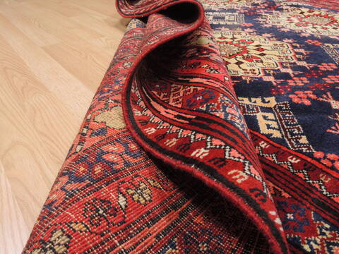 Khan Mohammadi Blue Hand Knotted 71 X 100  Area Rug 100-110226 Image 12