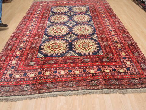 Khan Mohammadi Blue Hand Knotted 71 X 100  Area Rug 100-110226 Image 6
