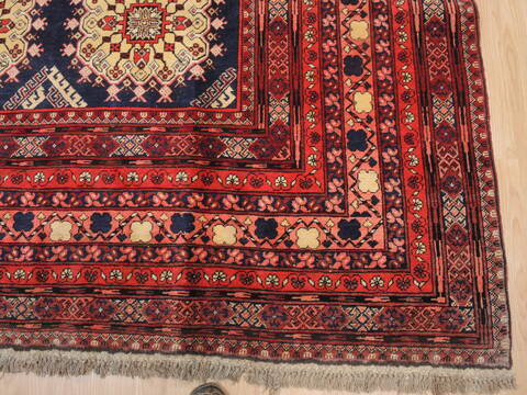 Khan Mohammadi Blue Hand Knotted 71 X 100  Area Rug 100-110226 Image 7