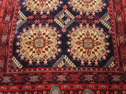 Khan Mohammadi Blue Hand Knotted 71 X 100  Area Rug 100-110226 Image 8