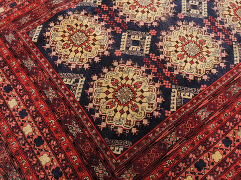 Khan Mohammadi Blue Hand Knotted 71 X 100  Area Rug 100-110226 Image 9