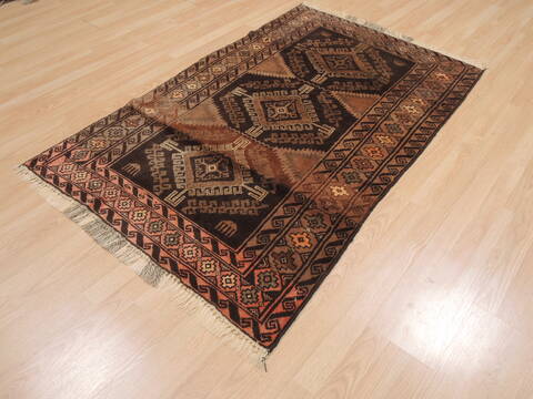 Baluch Brown Hand Knotted 37 X 511  Area Rug 100-110229 Image 2