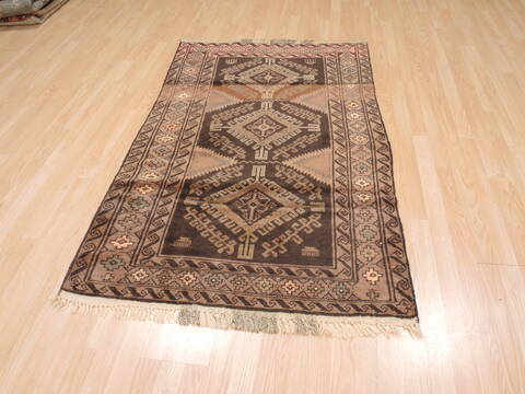 Baluch Brown Hand Knotted 37 X 511  Area Rug 100-110229 Image 5