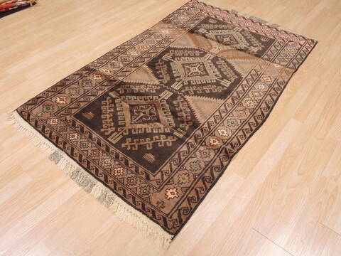 Baluch Brown Hand Knotted 37 X 511  Area Rug 100-110229 Image 6