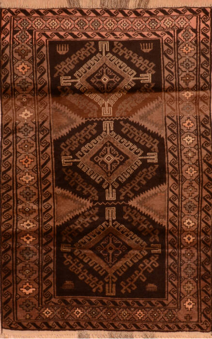 Baluch Brown Hand Knotted 37 X 511  Area Rug 100-110229 Image 0