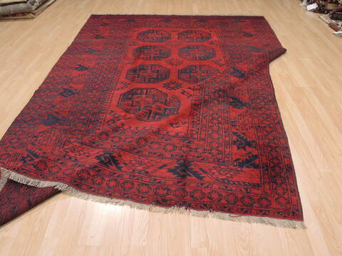 Khan Mohammadi Red Hand Knotted 611 X 100  Area Rug 100-110232 Image 11