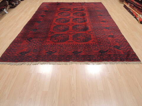 Khan Mohammadi Red Hand Knotted 611 X 100  Area Rug 100-110232 Image 1