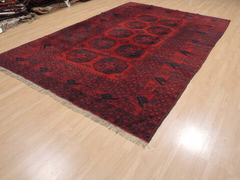 Khan Mohammadi Red Hand Knotted 611 X 100  Area Rug 100-110232 Image 2