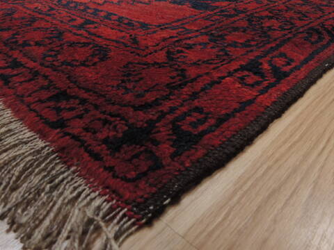 Khan Mohammadi Red Hand Knotted 611 X 100  Area Rug 100-110232 Image 9