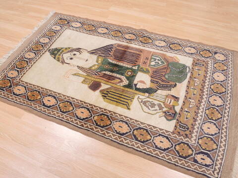 Baluch Beige Hand Knotted 33 X 53  Area Rug 100-110245 Image 8