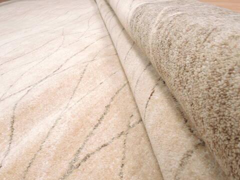 Kathmandu Beige Hand Knotted 810 X 123  Area Rug 100-110248 Image 10
