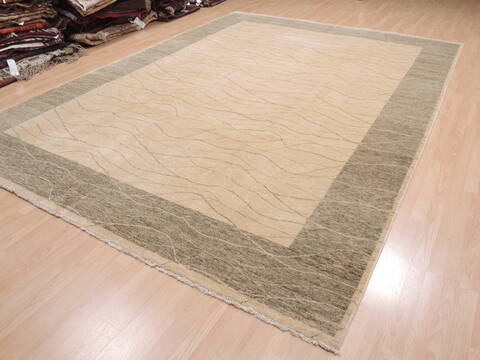 Kathmandu Beige Hand Knotted 810 X 123  Area Rug 100-110248 Image 2
