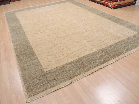 Kathmandu Beige Hand Knotted 810 X 123  Area Rug 100-110248 Image 3