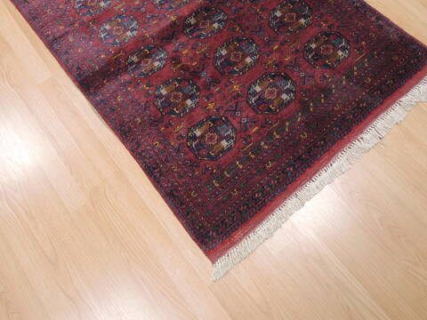 Baluch Red Runner Hand Knotted 34 X 67  Area Rug 100-110250 Image 3