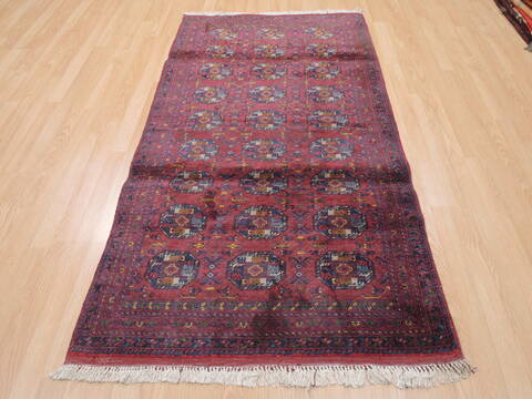 Baluch Red Runner Hand Knotted 34 X 67  Area Rug 100-110250 Image 7
