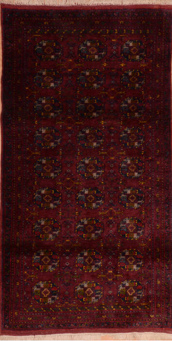 Baluch Red Runner Hand Knotted 34 X 67  Area Rug 100-110250 Image 0