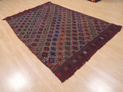 Kilim Red Hand Knotted 52 X 711  Area Rug 100-110261 Image 10