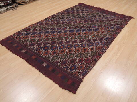 Kilim Red Hand Knotted 52 X 711  Area Rug 100-110261 Image 2